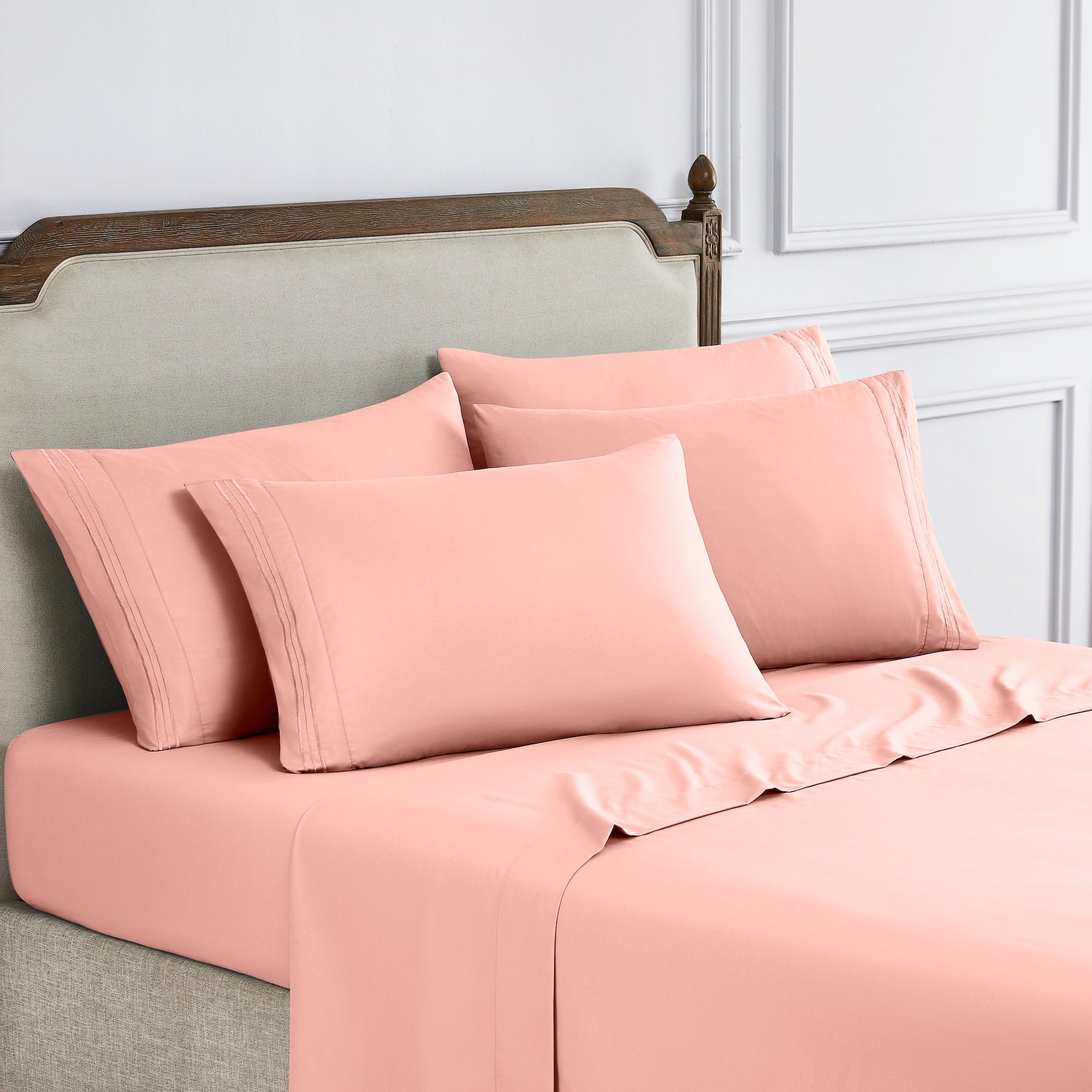 6-Piece Bedsheet Set - Ultra Soft Brushed Microfiber
