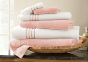 6 Piece Quick Dry Stripe Towel Set