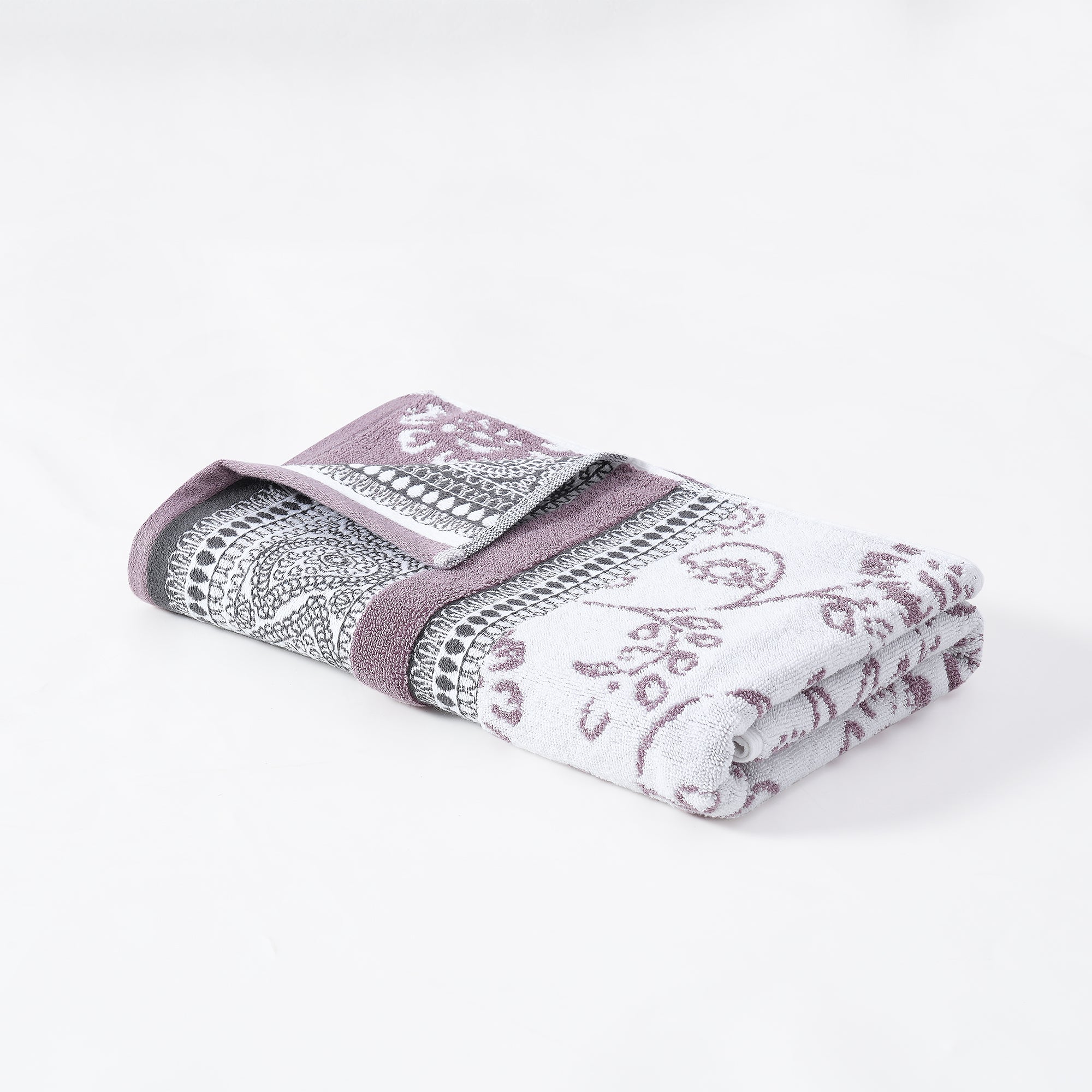 6-Piece Yarn Dyed Jacquard Classic Towel Set