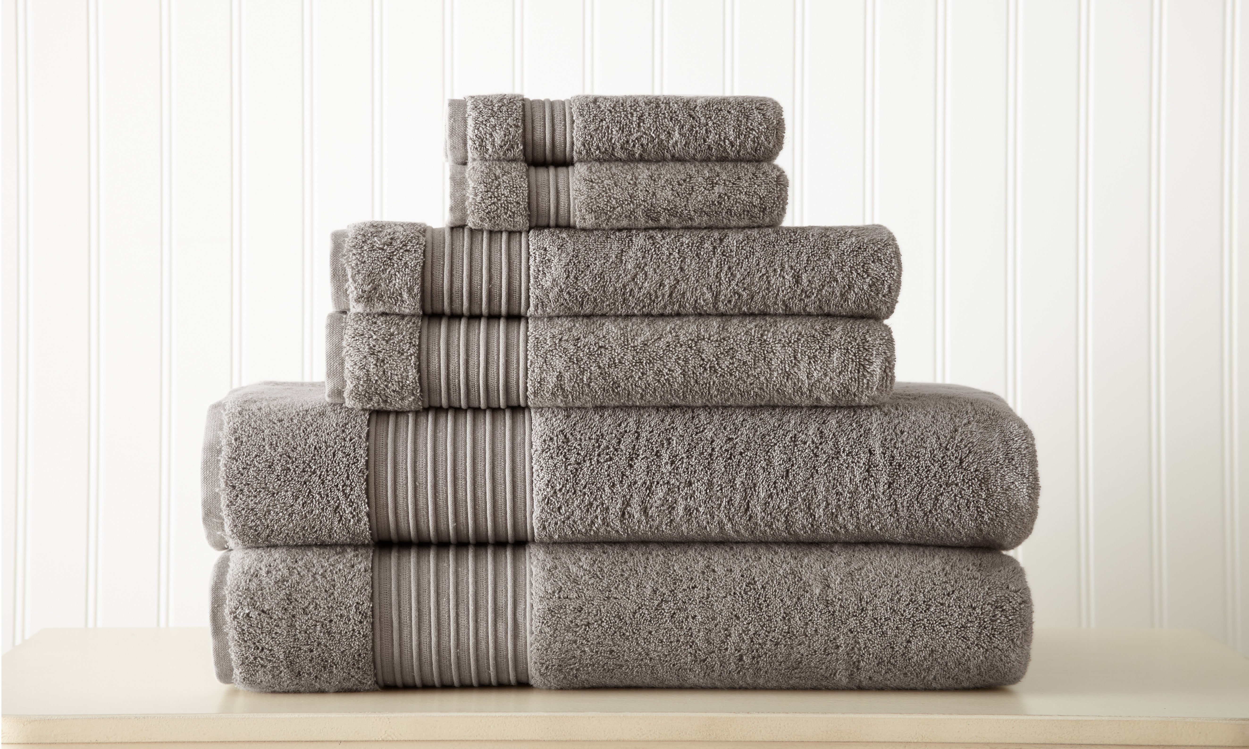 6-Piece 100% Turkish Cotton Towel Set