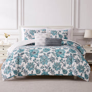 5 Peice Printed Comforter Set