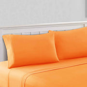 4 Piece 1800 Series 100 GSM Solid Microfiber Sheet Set
