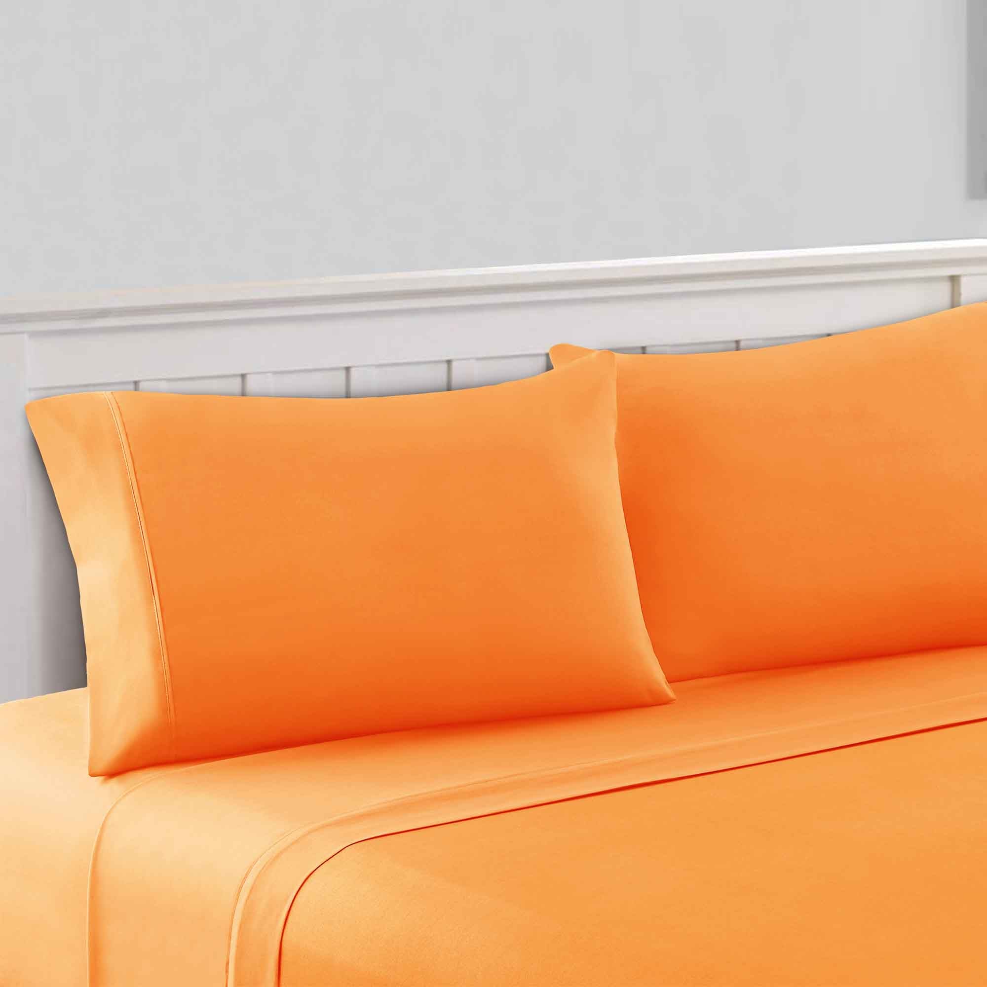 4 Piece 1800 Series 100 GSM Solid Microfiber Sheet Set