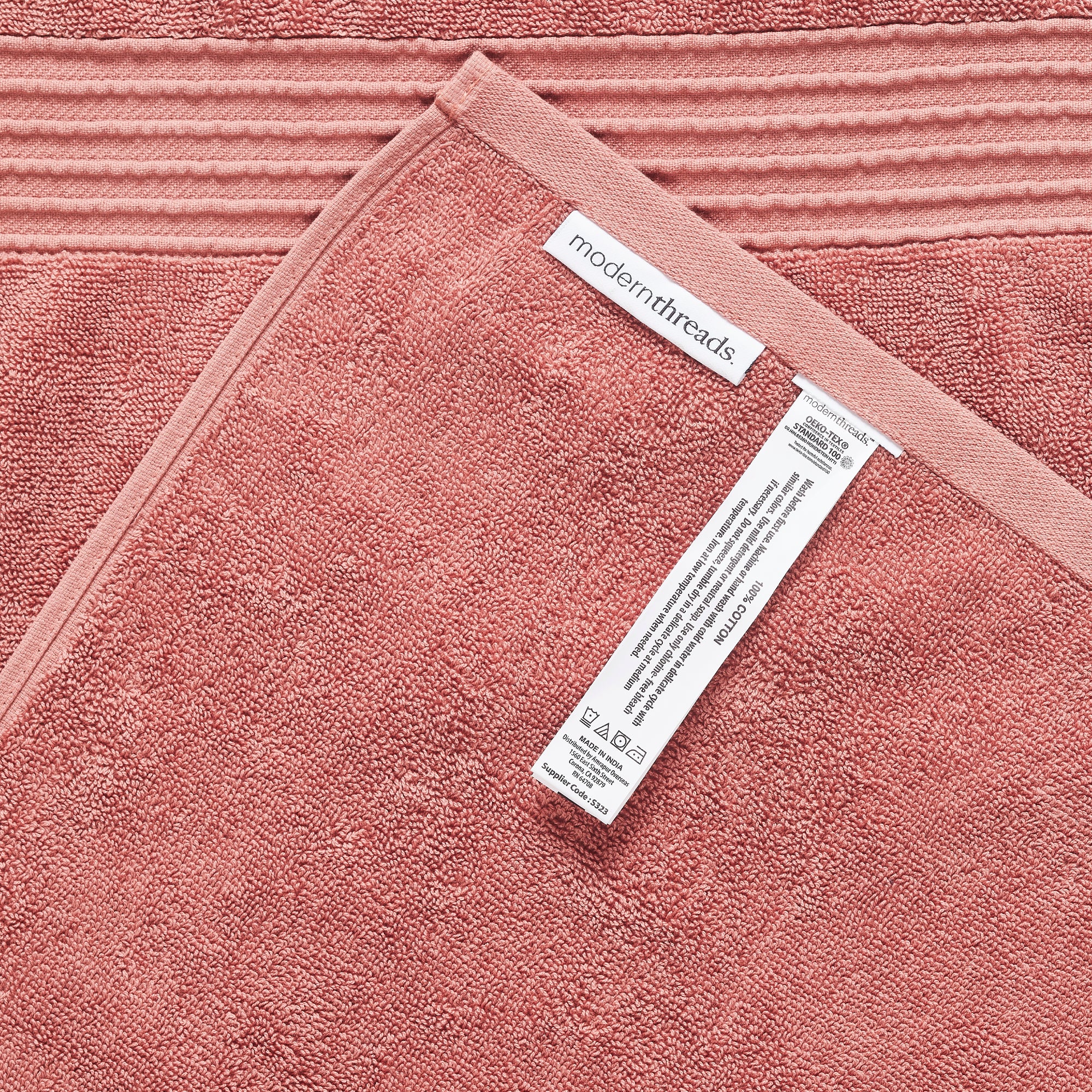 6-Piece Yarn Dyed Jacquard Solid Towel Set