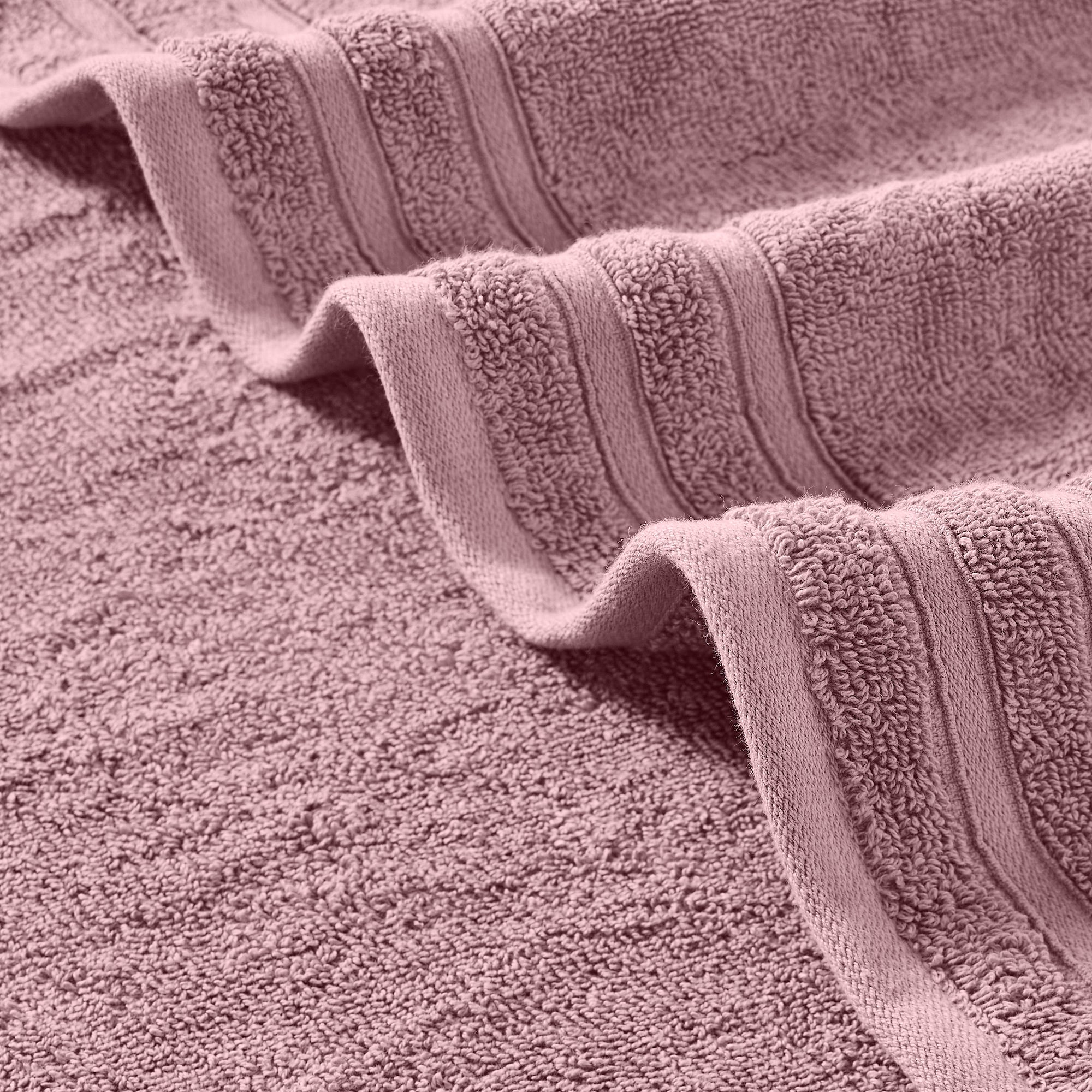 Damask Jacquard Towels With Embellished Border 6 Piece Set