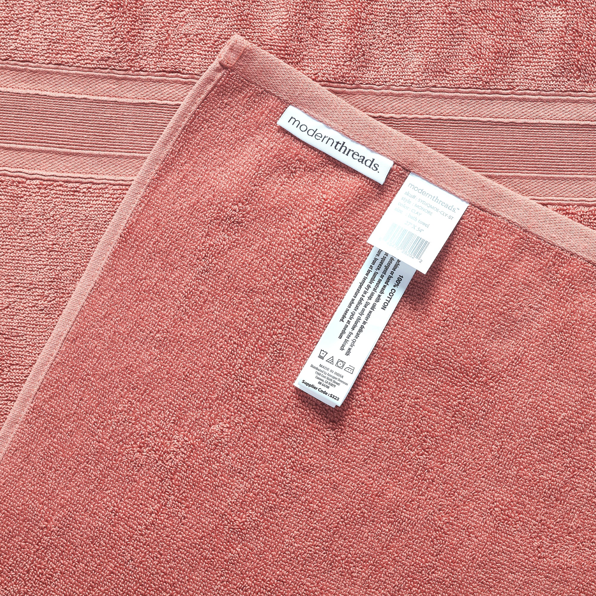 6-Piece Yarn Dyed Jacquard Solid Towel Set